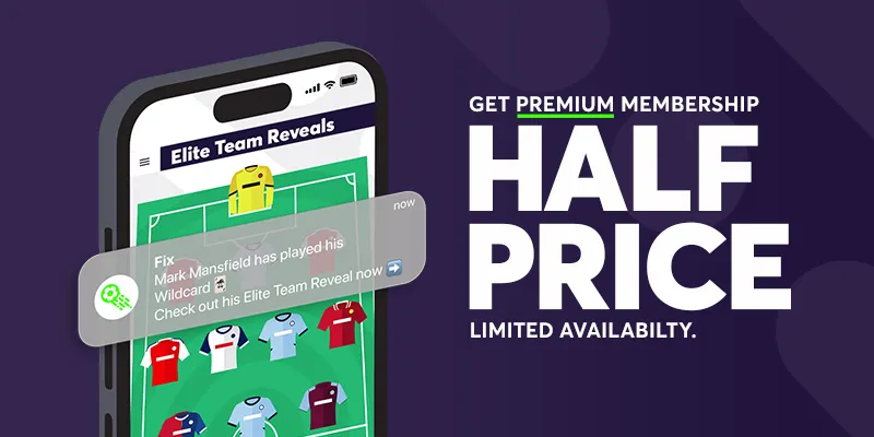 Half price promo banner