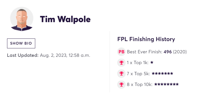 Tim Walpole Current Draft