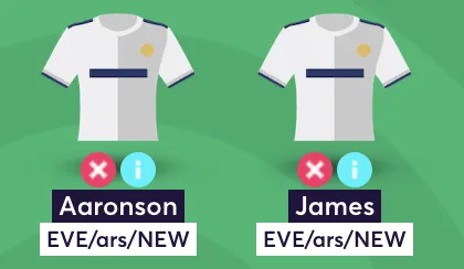 Aaronson and James in FPL team