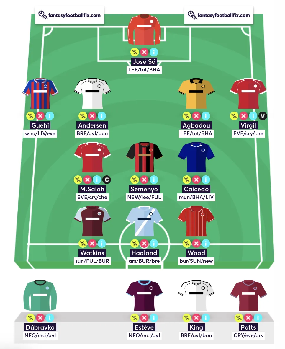 Best Free Hit team for Gameweek 5 in Fantasy Premier League