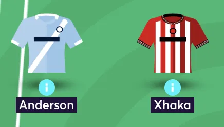 Anderson and Xhaka in FPL team reveal