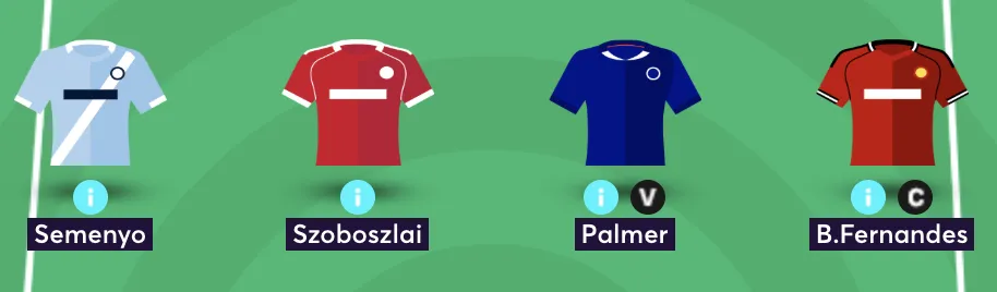 Elite FPL manager's midfield from team reveal