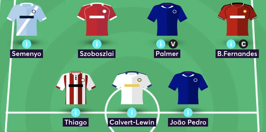 Elite FPL manager's midfield and forward line up from team reveal