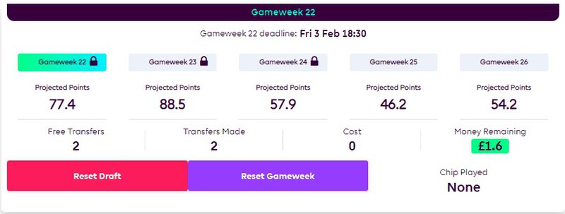 gameweek console