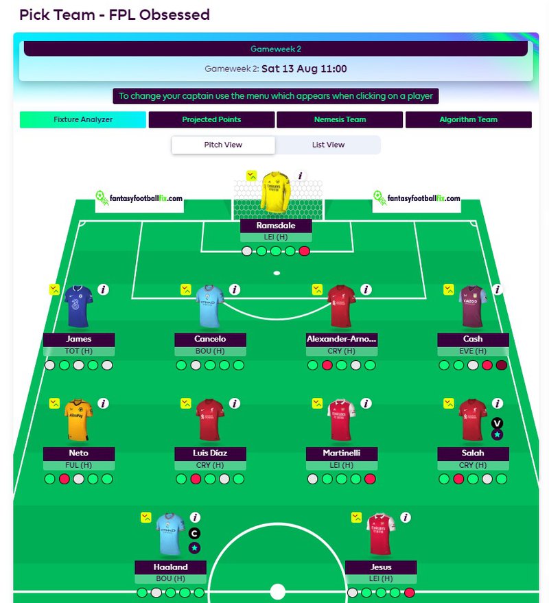 FPL PLus pick team new